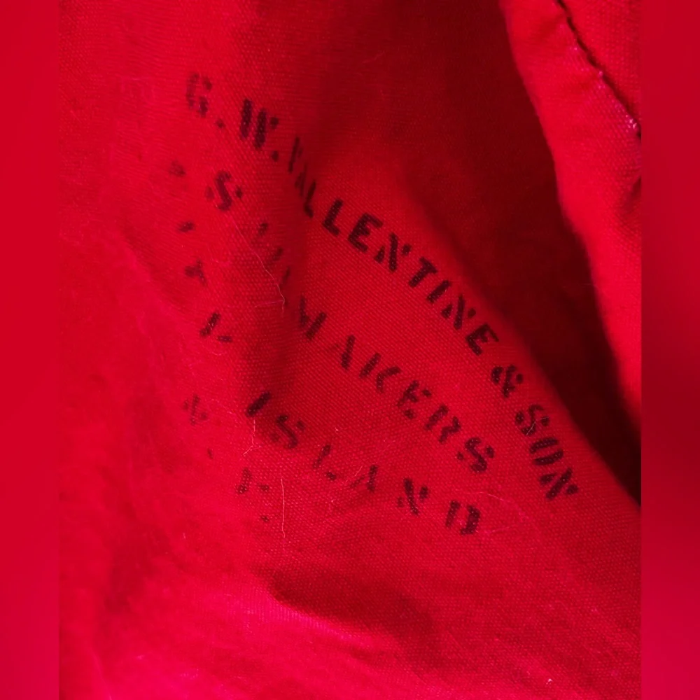 RARE LIKE NEW VINTAGE GW VALLENTINE & SONS SAILCLOTH DRAWSTRING LAUNDRY BAG 27”